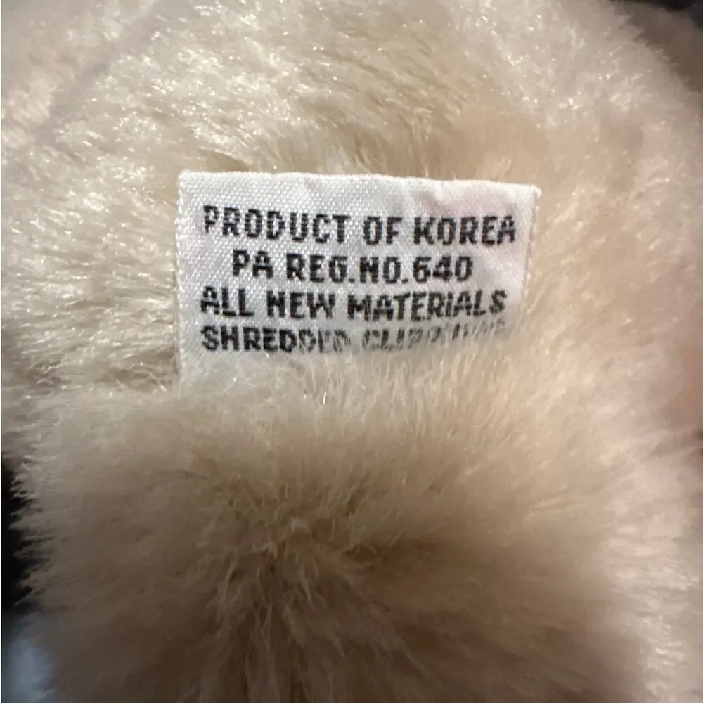 Vintage 1980s Charm Co. Collectible Stuffed Teddy Bear Plush Jointed Made Korea